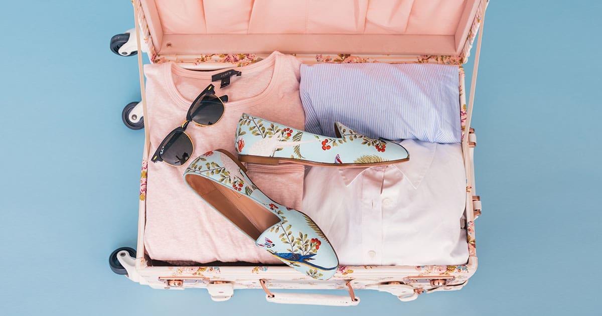 packing suitcase