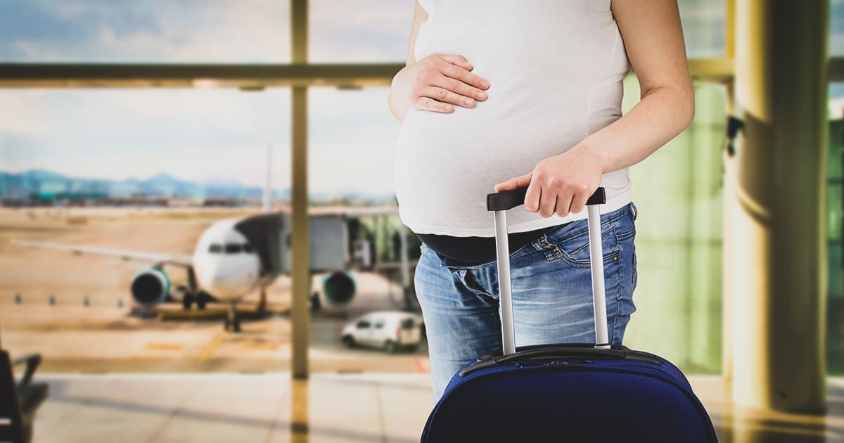 pregnant flyer