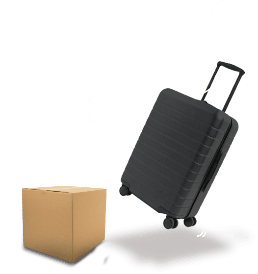 box suitcase minihub no tag