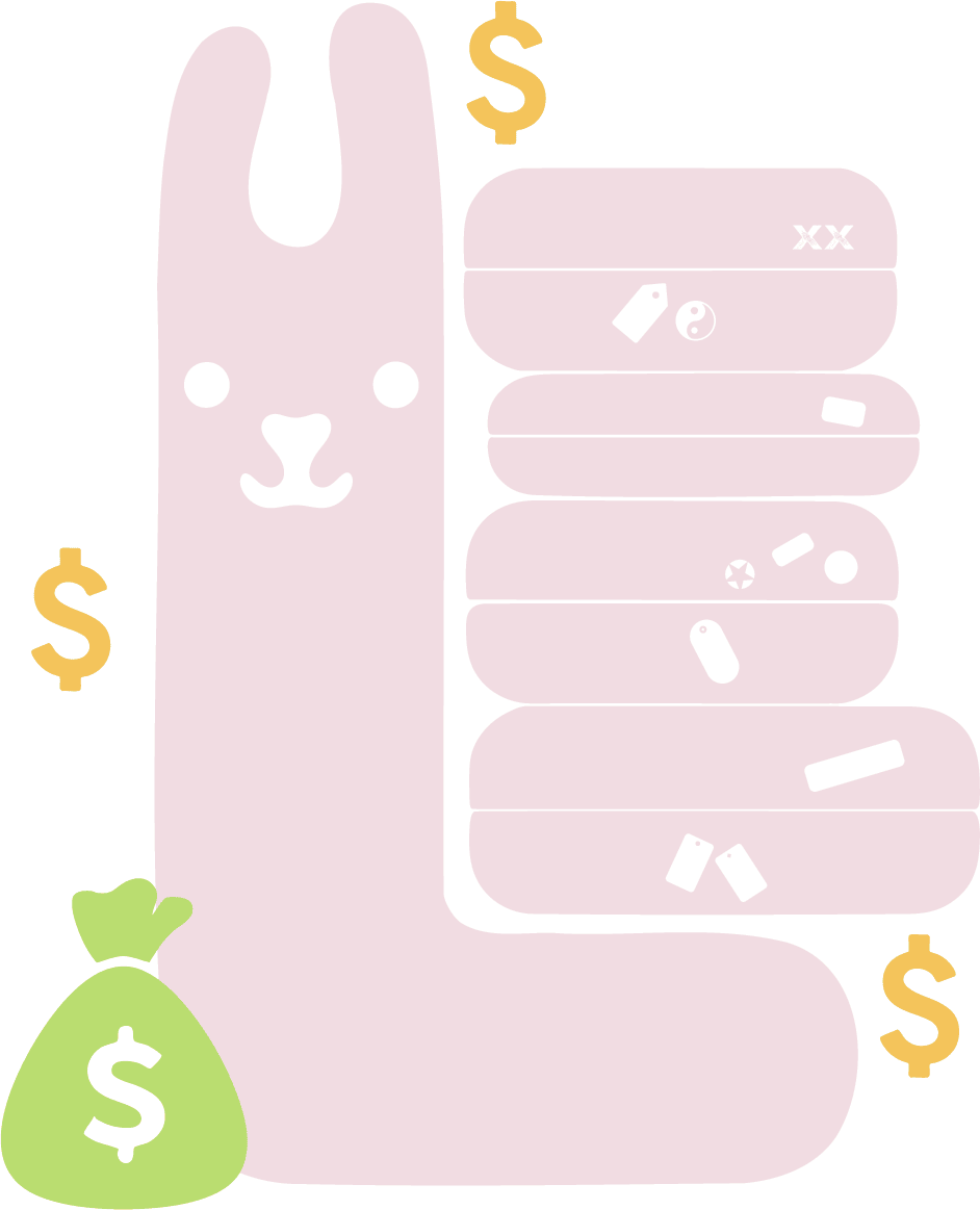 llama money and no background